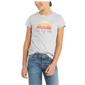 Ariat Youth Live Love Ride Tee, Size 8